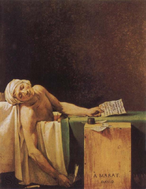 Jacques-Louis David The Death of Marat Norge oil painting art